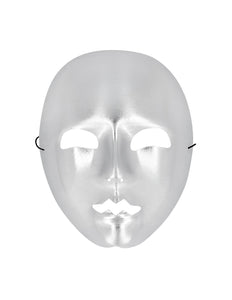 E-Carnavalskleding.nl Masker Mime zilver