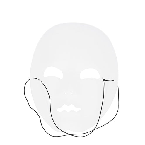 E-Carnavalskleding.nl Masker Mime zilver
