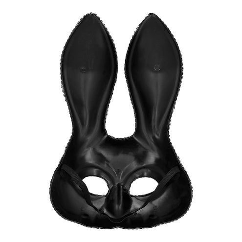 E-Carnavalskleding.nl Masker Mystery bunny zwart