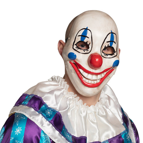 E-Carnavalskleding.nl Masker Scary clown met beweegbare kaak