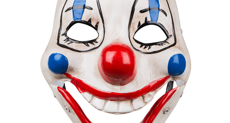 E-Carnavalskleding.nl Masker Scary clown met beweegbare kaak