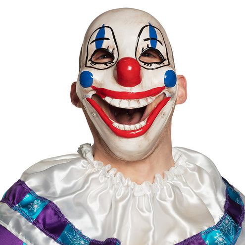 E-Carnavalskleding.nl Masker Scary clown met beweegbare kaak