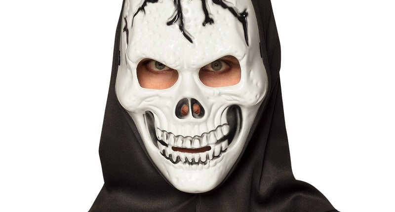 E-Carnavalskleding.nl Masker Schedel met kap