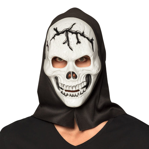 E-Carnavalskleding.nl Masker Schedel met kap
