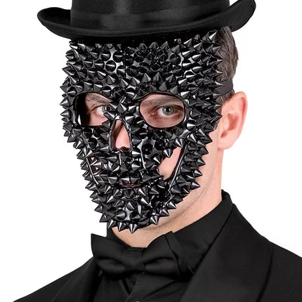 E-Carnavalskleding.nl Masker schedel zwart met nage Vera