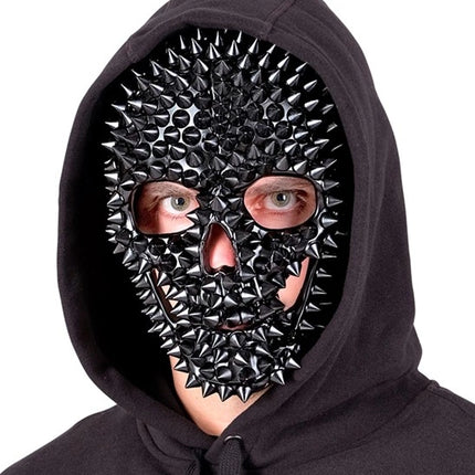 E-Carnavalskleding.nl Masker schedel zwart met nage Vera