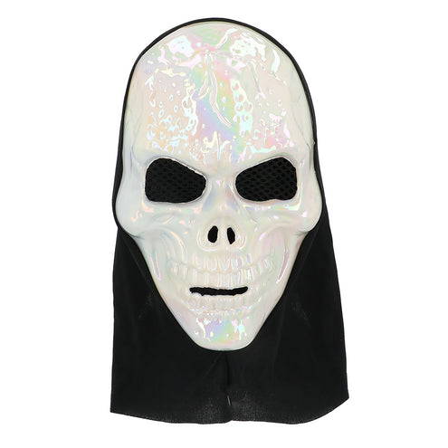 E-Carnavalskleding.nl Masker Skull pearl met kap