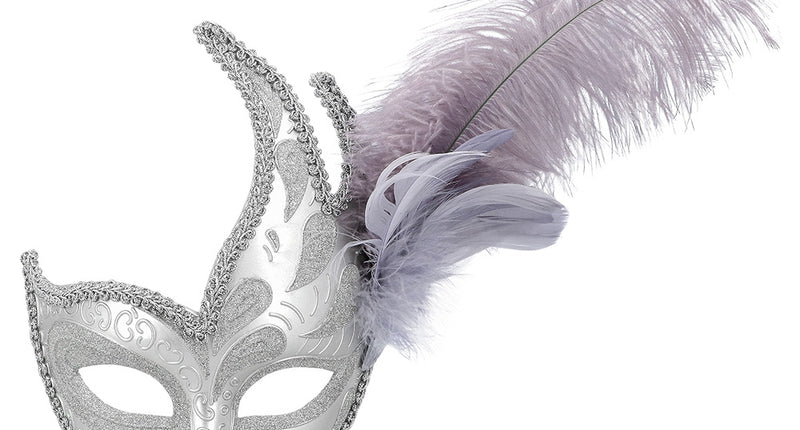 E-Carnavalskleding.nl Masker Venice prezioso zilver