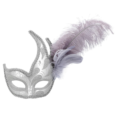 E-Carnavalskleding.nl Masker Venice prezioso zilver