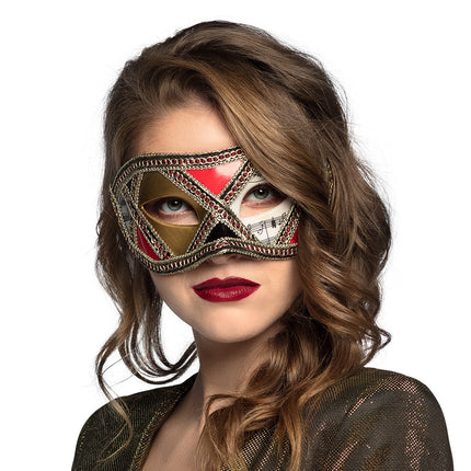 E-Carnavalskleding.nl Masker Venice scacchi