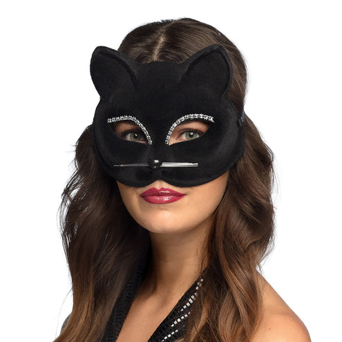 E-Carnavalskleding.nl Masker Zwarte kat