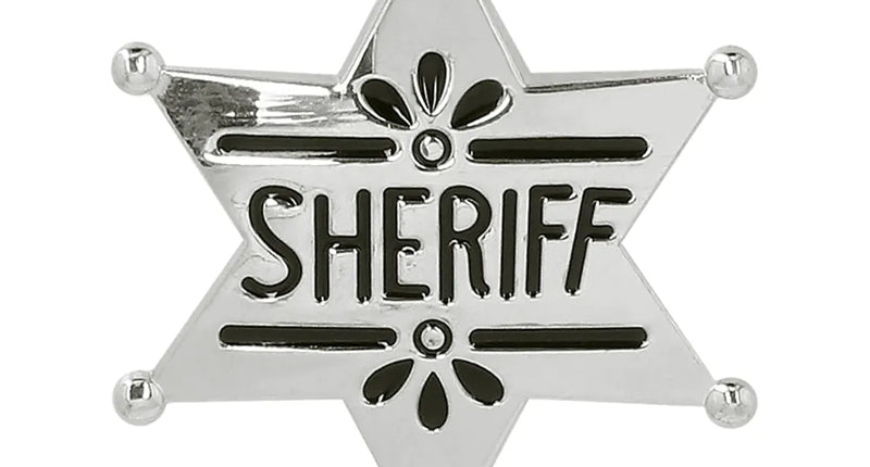 E-Carnavalskleding.nl Metalen badge 'Sheriff'