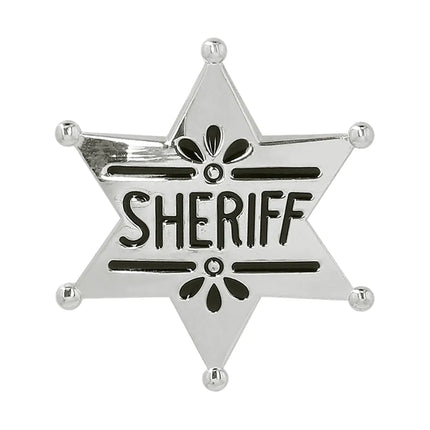 E-Carnavalskleding.nl Metalen badge 'Sheriff'