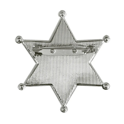 E-Carnavalskleding.nl Metalen badge 'Sheriff'