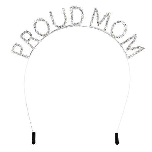 E-Carnavalskleding.nl Metalen diadeem 'Proud mom'