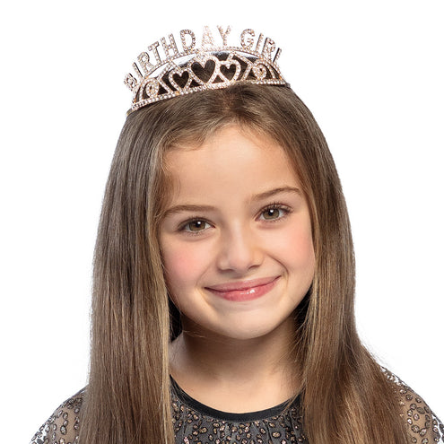 E-Carnavalskleding.nl Metalen tiara 'Birthday girl'