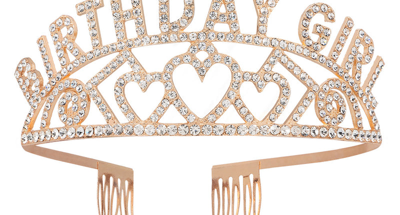 E-Carnavalskleding.nl Metalen tiara 'Birthday girl'