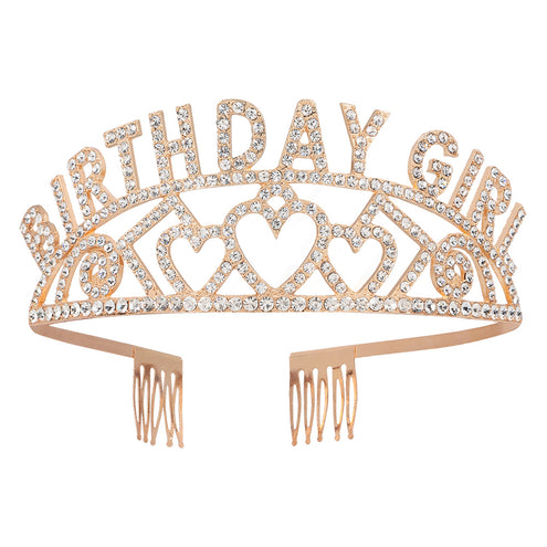 E-Carnavalskleding.nl Metalen tiara 'Birthday girl'