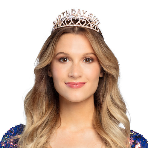 E-Carnavalskleding.nl Metalen tiara 'Birthday girl'