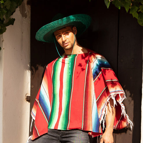 E-Carnavalskleding.nl Mexicaanse poncho Rodrigo