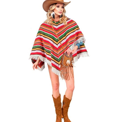 E-Carnavalskleding.nl Mexicaanse poncho Sanne