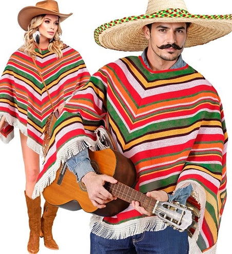 E-Carnavalskleding.nl Mexicaanse poncho Sanne