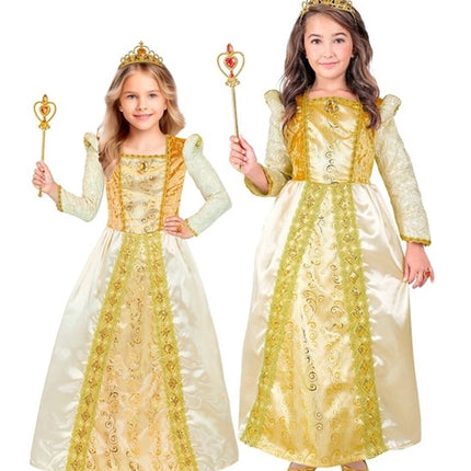 E-Carnavalskleding.nl Middeleeuwse koningin kostuum Lotte kinderen