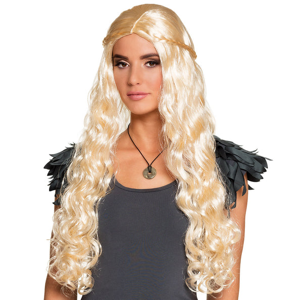 E-Carnavalskleding.nl Moeder natuur pruik blond lang
