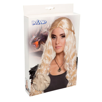 E-Carnavalskleding.nl Moeder natuur pruik blond lang