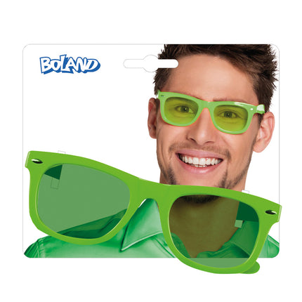 E-Carnavalskleding.nl Neon groene bril Dance