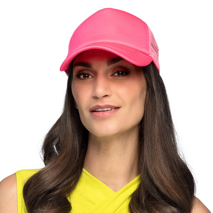 E-Carnavalskleding.nl Neon roze pet