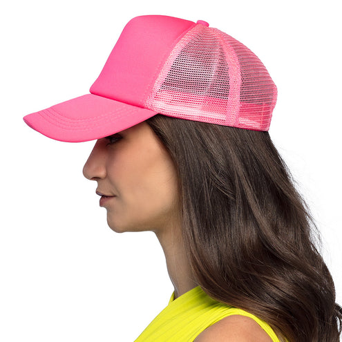 E-Carnavalskleding.nl Neon roze pet