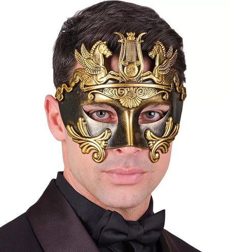E-Carnavalskleding.nl Oogmasker grieks/romeins goud Mats