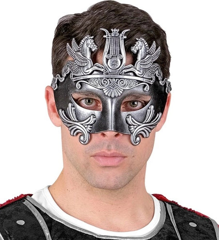 E-Carnavalskleding.nl Oogmasker grieks/romeins zilver Lara