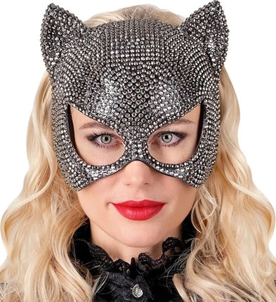 E-Carnavalskleding.nl Oogmasker kat strass Niek