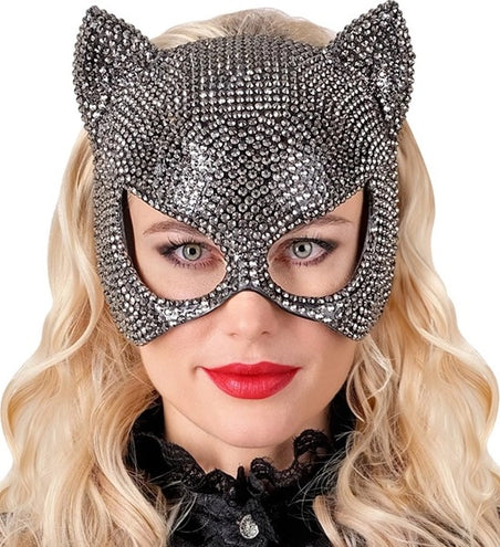 E-Carnavalskleding.nl Oogmasker kat strass Niek