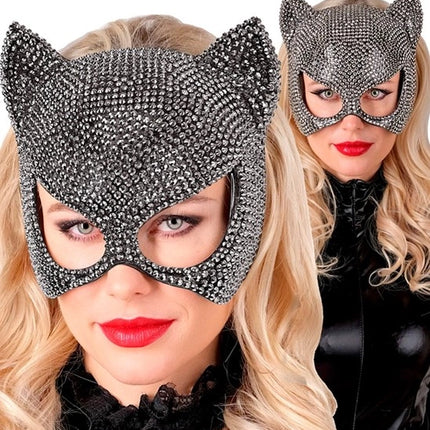 E-Carnavalskleding.nl Oogmasker kat strass Niek