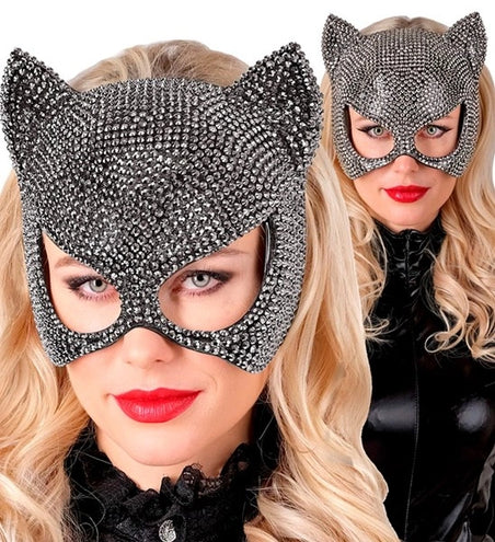 E-Carnavalskleding.nl Oogmasker kat strass Niek