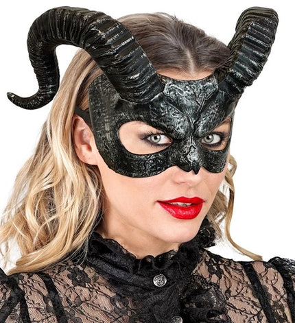 E-Carnavalskleding.nl Oogmasker met hoorn Ruben
