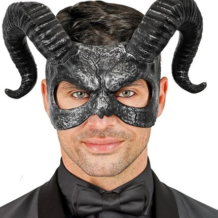 E-Carnavalskleding.nl Oogmasker met hoorn Ruben