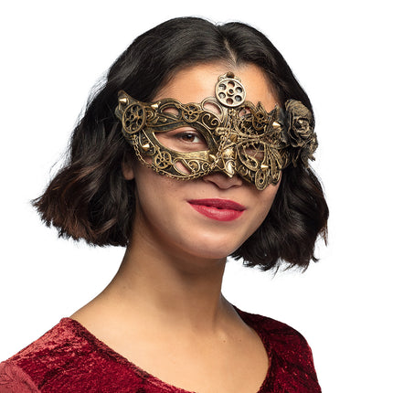 E-Carnavalskleding.nl Oogmasker Steamflower