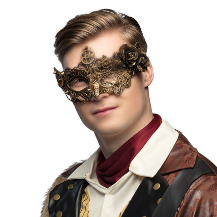 E-Carnavalskleding.nl Oogmasker Steamflower