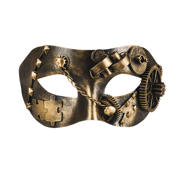 E-Carnavalskleding.nl Oogmasker Steampunk brons luxe