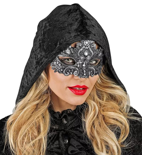 E-Carnavalskleding.nl Oogmasker theater zilver Jesse