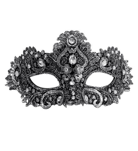 E-Carnavalskleding.nl Oogmasker theater zilver Jesse