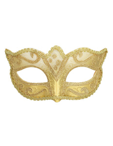 E-Carnavalskleding.nl Oogmasker Venice felina goud