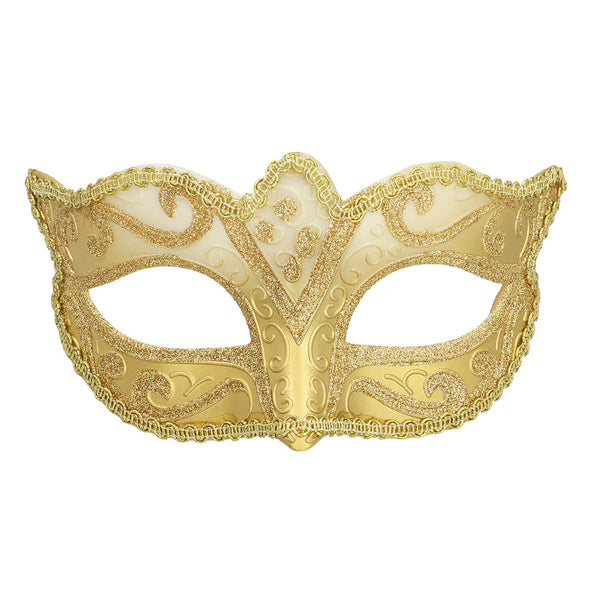 E-Carnavalskleding.nl Oogmasker Venice felina goud