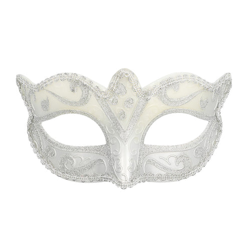 E-Carnavalskleding.nl Oogmasker Venice felina zilver
