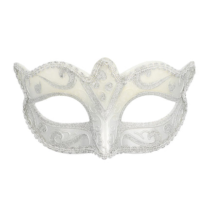 E-Carnavalskleding.nl Oogmasker Venice felina zilver