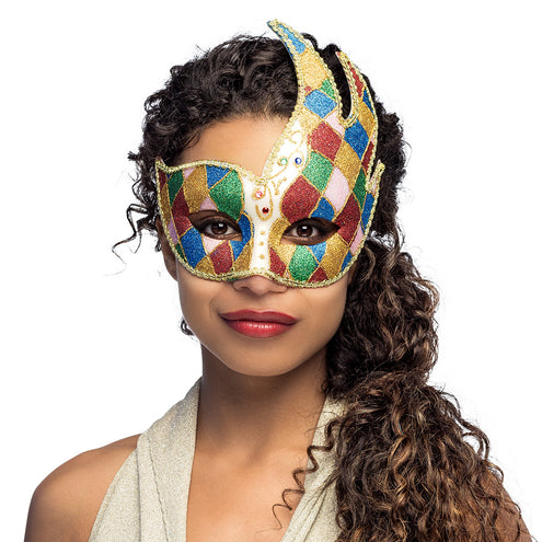 E-Carnavalskleding.nl Oogmasker Venice jester